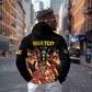 Personalised Uganda 64th Anniversary Zip Hoodie Happy Independence Day