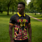 Personalised Uganda 64th Anniversary Zipper Polo Shirt Happy Independence Day