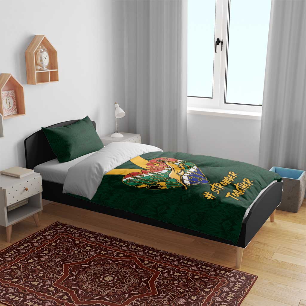South Africa Rugby Bedding Set - Stronger Together, Stronger Forever, Bokke World Cup