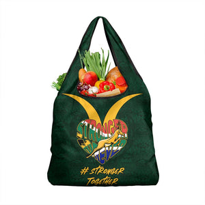 South Africa Rugby Grocery Bag - Stronger Together, Stronger Forever, Bokke World Cup