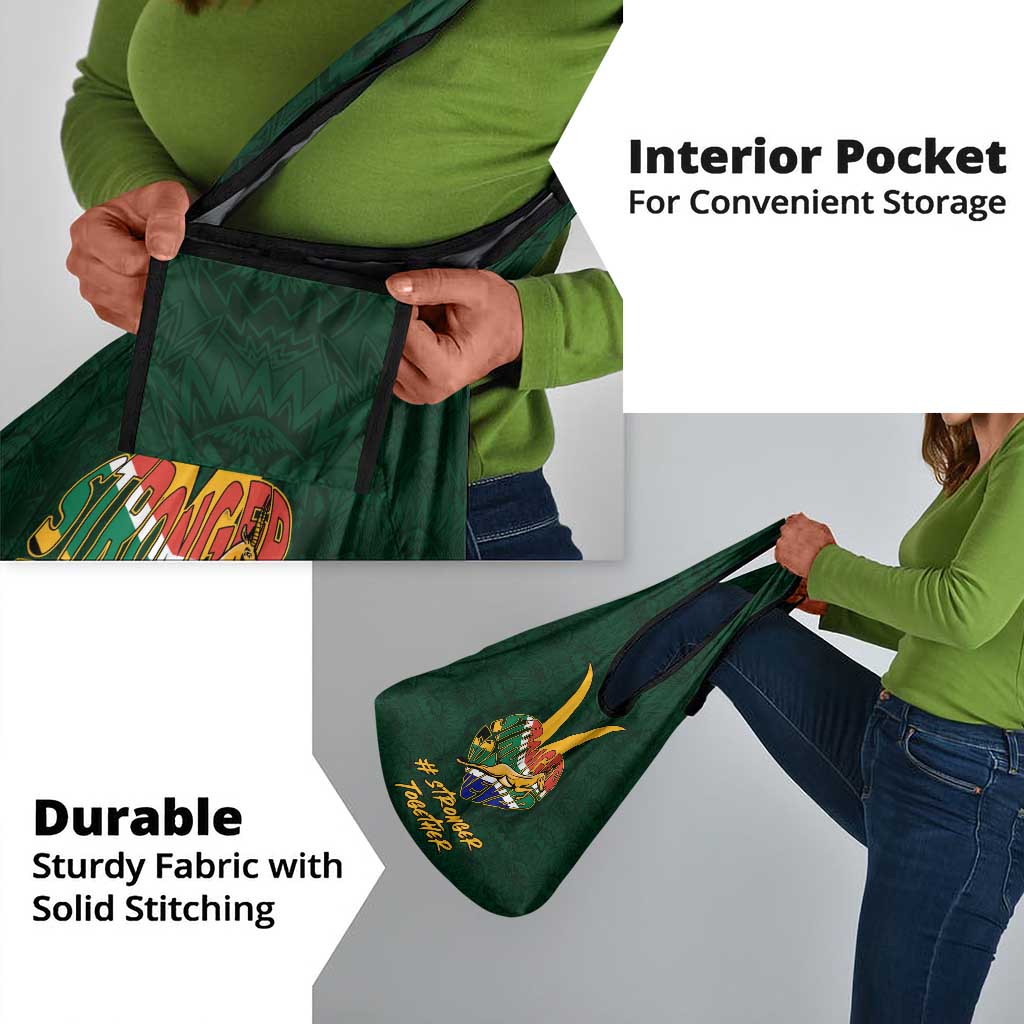 South Africa Rugby Grocery Bag - Stronger Together, Stronger Forever, Bokke World Cup
