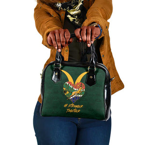 South Africa Rugby Shoulder Handbag - Stronger Together, Stronger Forever, Bokke World Cup