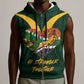 Custom South Africa Rugby Sleeveless Zip Hoodie - Stronger Together, Stronger Forever, Bokke World Cup - African Pride