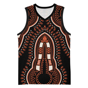 African Dashiki Basketball Jersey Afro Vintage Pattern - African Pride