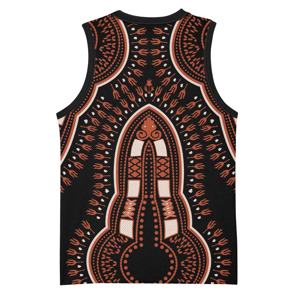 African Dashiki Basketball Jersey Afro Vintage Pattern - African Pride