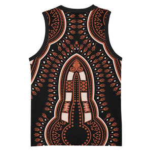 African Dashiki Basketball Jersey Afro Vintage Pattern - African Pride