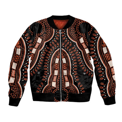 African Dashiki Bomber Jacket Afro Vintage Pattern