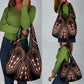 African Dashiki Grocery Bag Afro Vintage Pattern