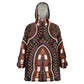 African Dashiki Kid Wearable Blanket Hoodie Afro Vintage Pattern