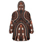 African Dashiki Kid Wearable Blanket Hoodie Afro Vintage Pattern