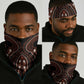 African Dashiki Neck Gaiter Afro Vintage Pattern LT01
