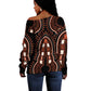 African Dashiki Off Shoulder Sweater Afro Vintage Pattern
