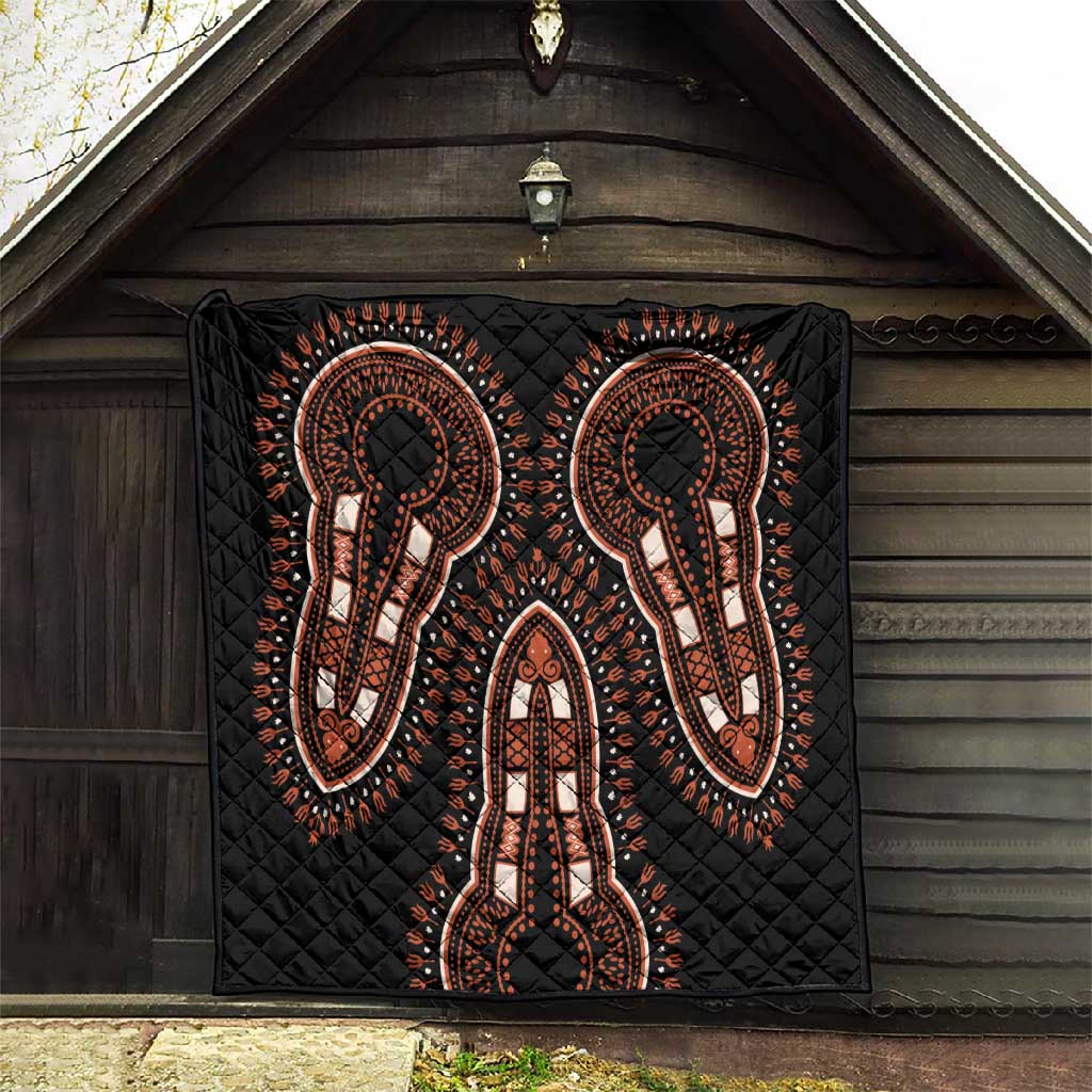 African Dashiki Quilt Afro Vintage Pattern