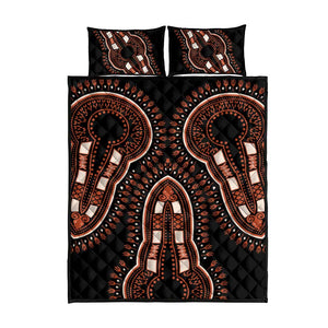 African Dashiki Quilt Bed Set Afro Vintage Pattern