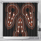 African Dashiki Shower Curtain Afro Vintage Pattern