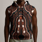 African Dashiki Sleeveless Hoodie Afro Vintage Pattern - African Pride