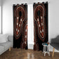 African Dashiki Window Curtain Afro Vintage Pattern