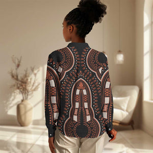 African Dashiki Women Casual Shirt Afro Vintage Pattern LT01