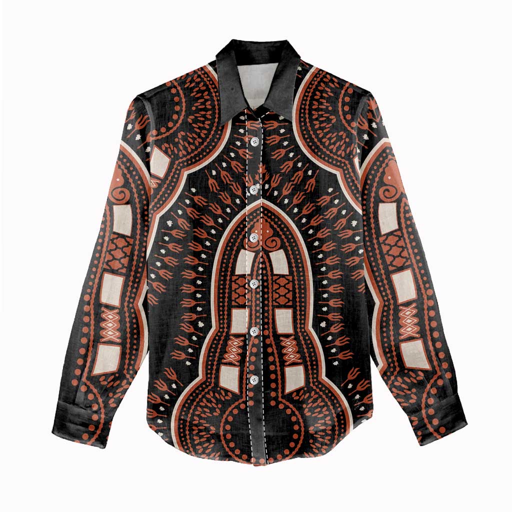 African Dashiki Women Casual Shirt Afro Vintage Pattern LT01