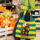 Togo Independence Day Grocery Bag Lion With Rosa Flag Style