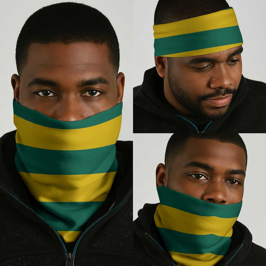 Togo Independence Day Neck Gaiter Lion With Rosa Flag Style - African Pride