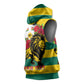 Togo Independence Day Sleeveless Hoodie Lion With Rosa Flag Style - African Pride