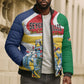 Personalized Seychelles Bomber Puffer Jacket Finis Coronat Opus