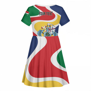 Personalized Seychelles Kid Short Sleeve Dress Finis Coronat Opus