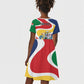 Personalized Seychelles Kid Short Sleeve Dress Finis Coronat Opus