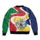Personalized Seychelles Sleeve Zip Bomber Jacket Finis Coronat Opus