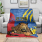 DR Congo Independence Day Blanket Congo-Kinshasa Leopard