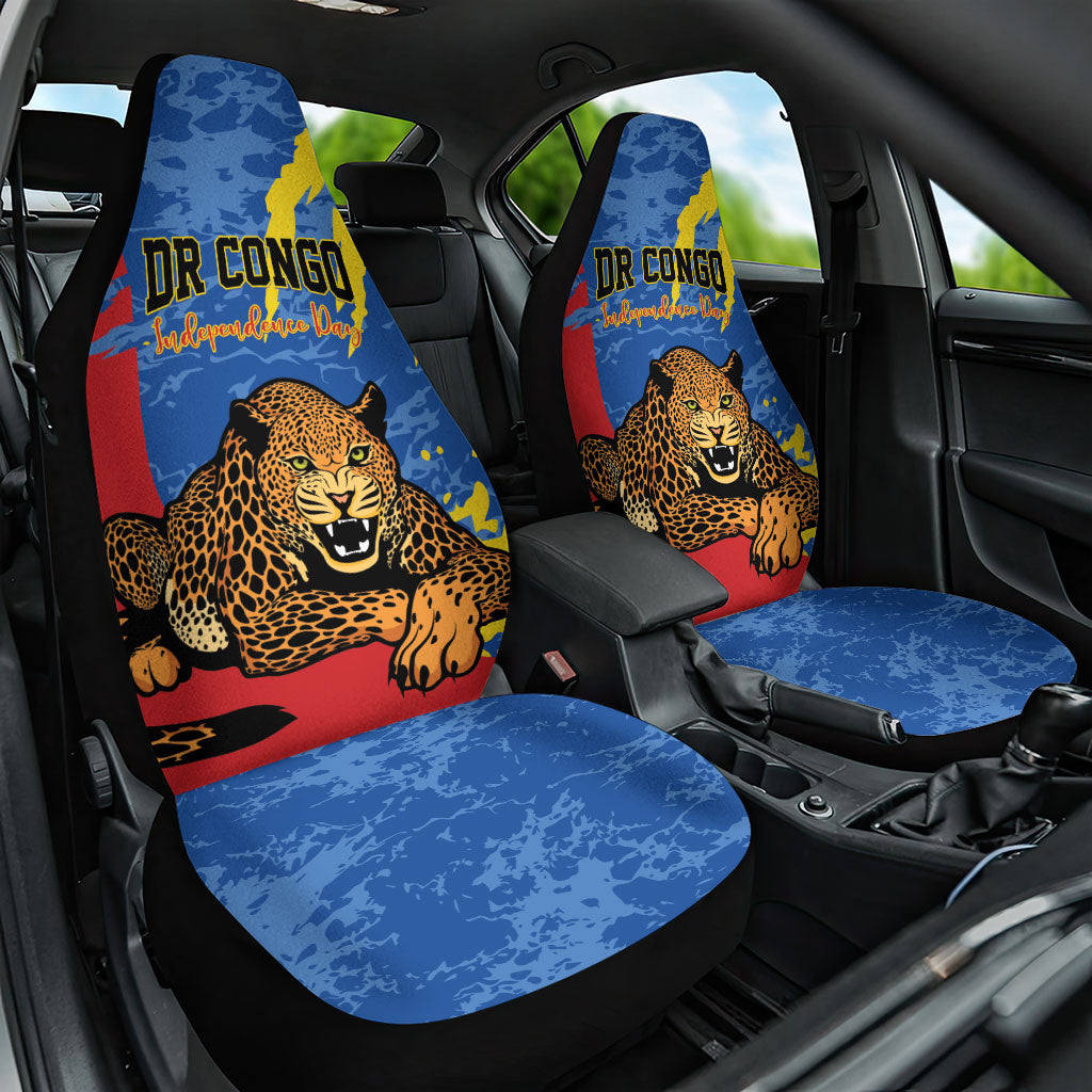 DR Congo Independence Day Car Seat Cover Congo-Kinshasa Leopard