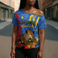 Personalized DR Congo Independence Day Cross Shoulder Shirt Congo-Kinshasa Leopard
