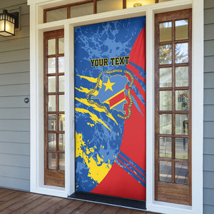Personalized DR Congo Independence Day Door Cover Congo-Kinshasa Leopard
