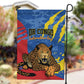 DR Congo Independence Day Garden Flag Congo-Kinshasa Leopard