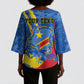 Personalized DR Congo Independence Day Kimono Sleeve Blouse Congo-Kinshasa Leopard