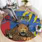 DR Congo Independence Day Round Carpet Congo-Kinshasa Leopard