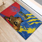 DR Congo Independence Day Rubber Doormat Congo-Kinshasa Leopard