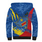 Personalized DR Congo Independence Day Sherpa Hoodie Congo-Kinshasa Leopard