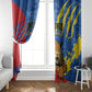 DR Congo Independence Day Window Curtain Congo-Kinshasa Leopard
