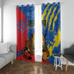 DR Congo Independence Day Window Curtain Congo-Kinshasa Leopard