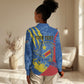 Personalized DR Congo Independence Day Women Casual Shirt Congo-Kinshasa Leopard