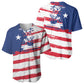 Liberia Flag Baseball Jersey Grunge Stylized
