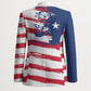 Liberia Flag Blazer Grunge Stylized