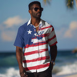 Liberia Flag Hawaiian Shirt Grunge Stylized