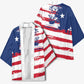 Liberia Flag Kimono Grunge Stylized