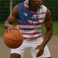 Liberia Flag Sleeveless Hoodie Grunge Stylized
