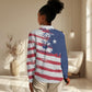 Liberia Flag Women Casual Shirt Grunge Stylized