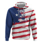 Liberia Flag Zip Hoodie Grunge Stylized