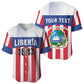 Personalized Liberia 1847 Baseball Jersey Happy Independence Day